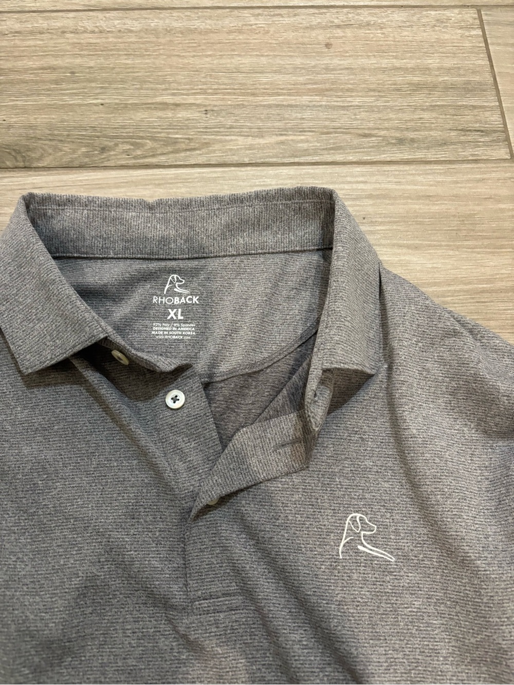 RhoBack long sleeve polo shirt